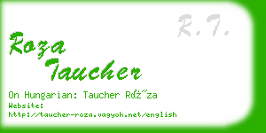 roza taucher business card